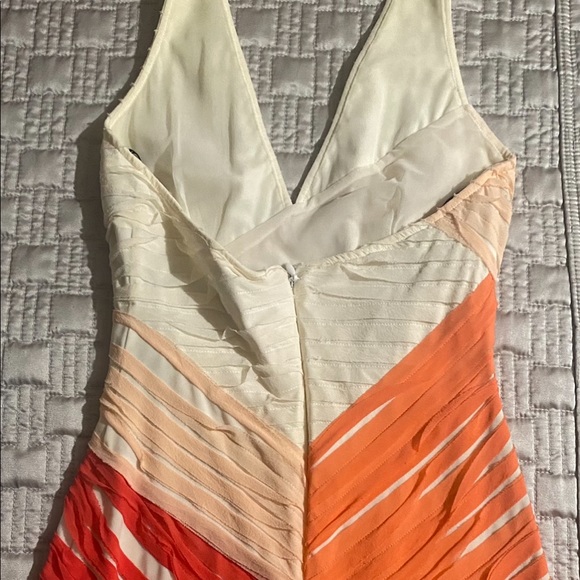 Peach, Orange & Red Halter Dress - Picture 5 of 11